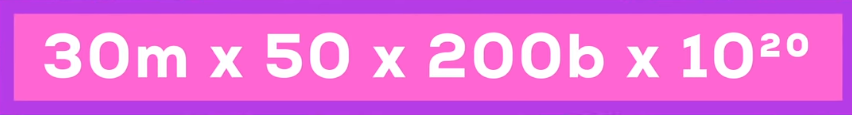 3000万×50×2000憶×（10の20乗）