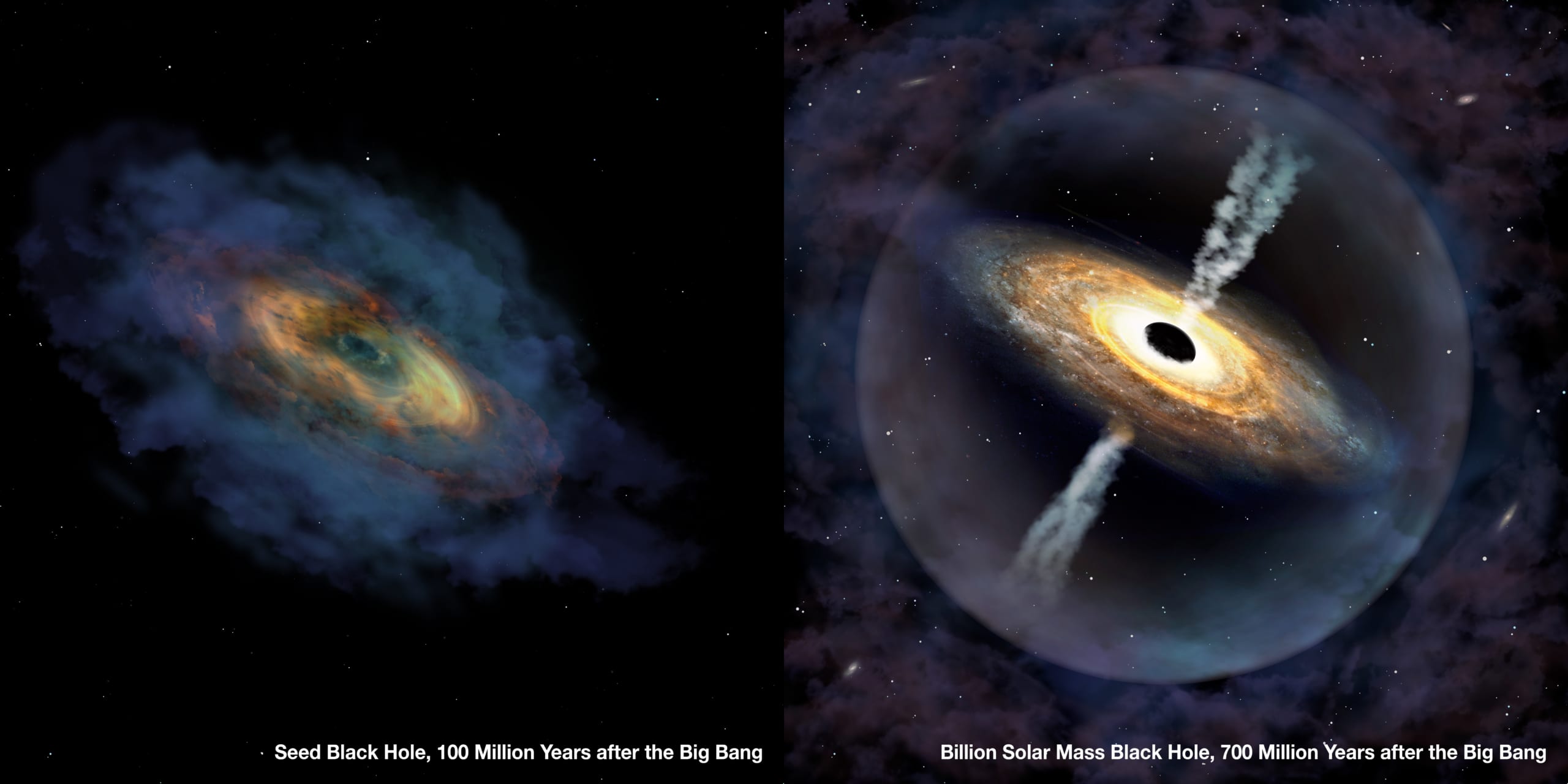 初期の宇宙に、現状の理論では説明できない「巨大クエーサー」が見つかる。　太陽15億個と同じ質量!?の画像 3/4