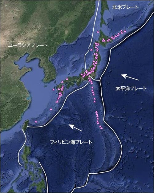 日本とプレート境界