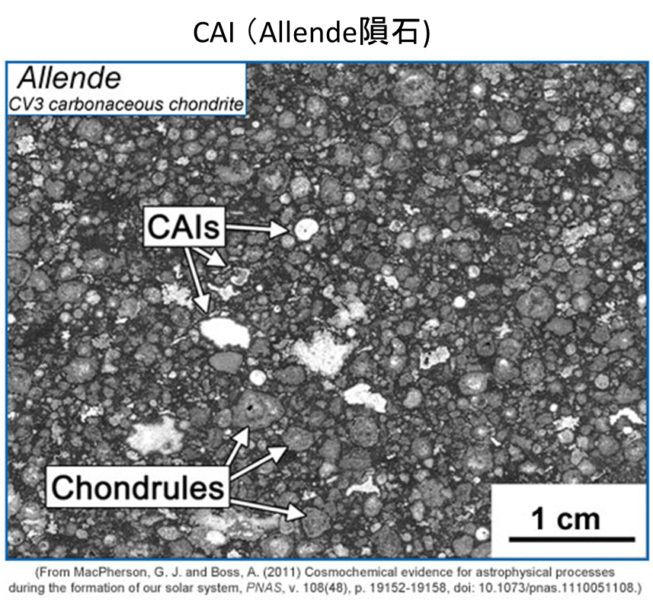 アエンデ隕石中のCAI。