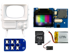 DIY TinyTV Kit。5分以内で組み立てられる