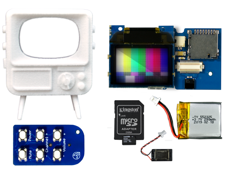 DIY TinyTV Kit。5分以内で組み立てられる