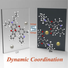 金属イオンの価数が切り替わって、分子の間に新たな結合が形成される