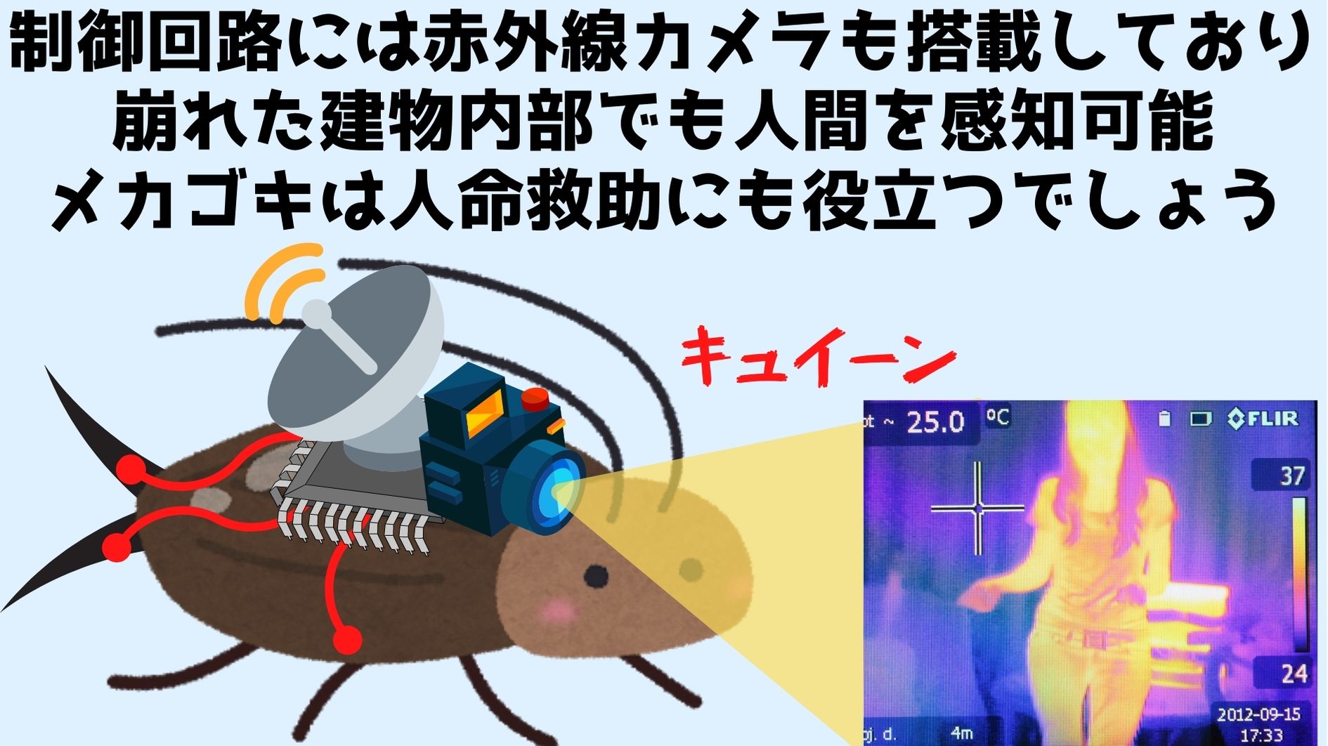 人命救助のために「生きたメカゴキブリ」をリモコンで制御することに成功の画像 6/6