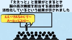 「ええっと」と言葉がとまるとき脳で何が起きているか？ 