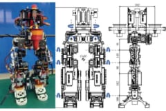 現在開発中の空を飛ぶ二足歩行ロボット「Jet-HR2」