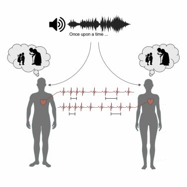 人は同じ物語のオーディオを聞くと心拍数の変化が同期する