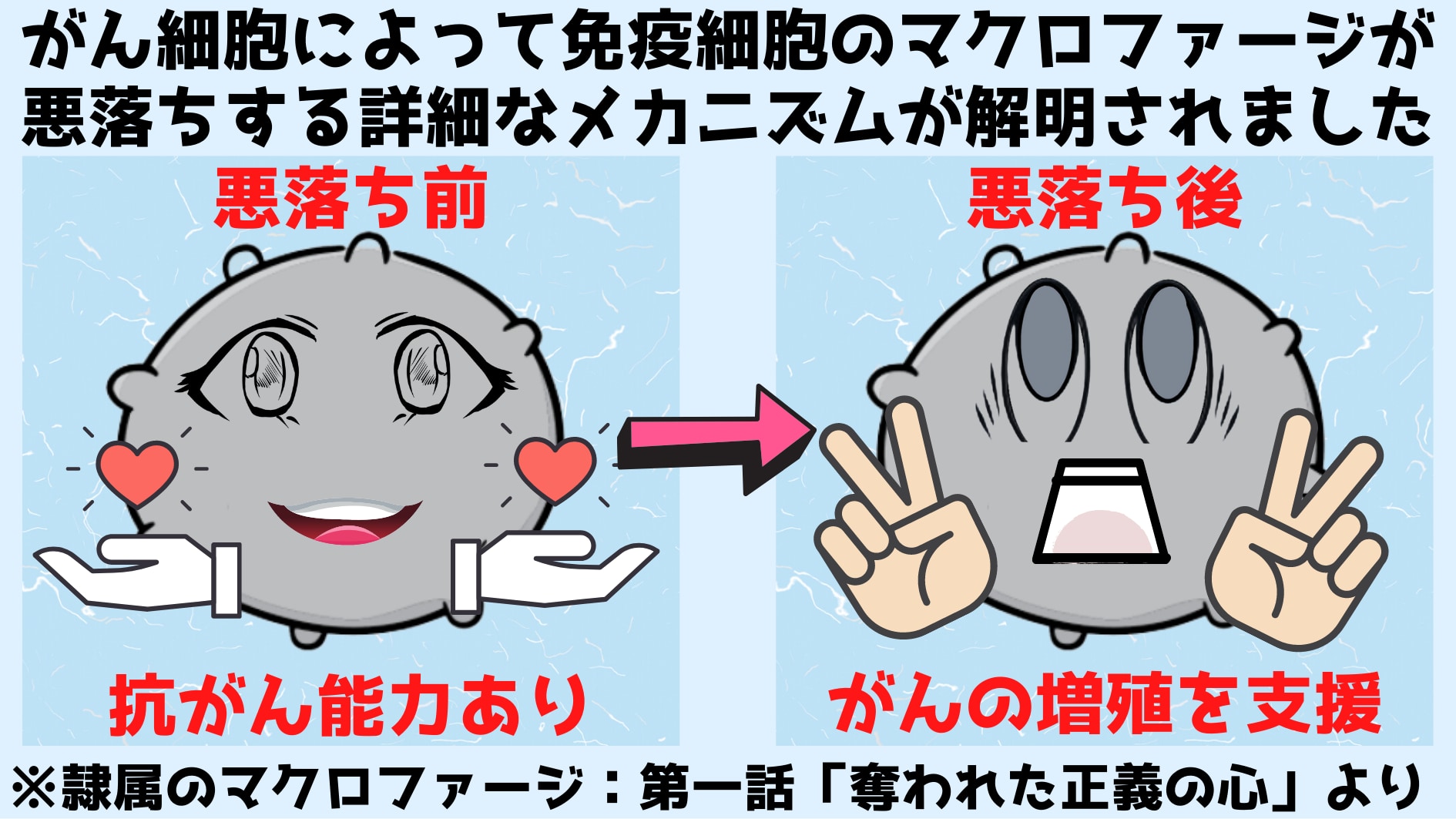 がん細胞が免疫細胞を悪落ちさせる方法が判明！　隷属のマクロファージ