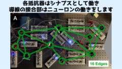 実際に作成されたニューラルネットの電気回路