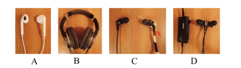 実験に使用したイヤホン