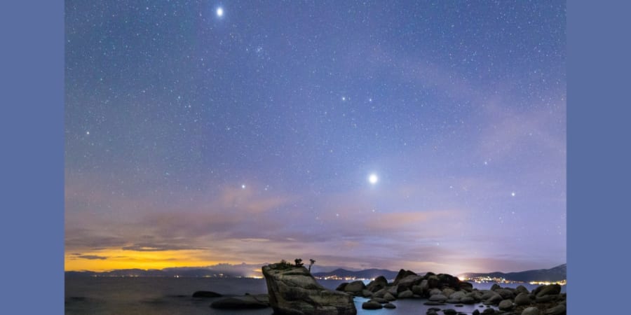 4月中旬から「木星・金星・火星・土星」が一直線に並んで見える