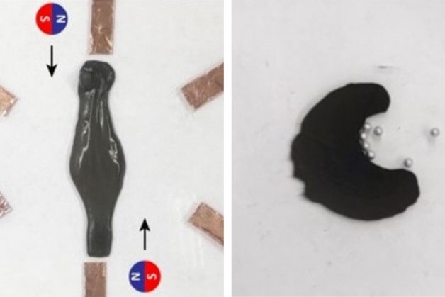 磁力でグネグネ自在に動く「磁気スライム」を開発