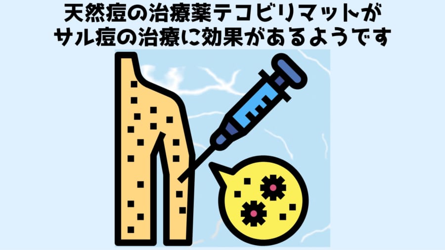 天然痘の治療のために開発された抗ウイルス薬に治療効果があった