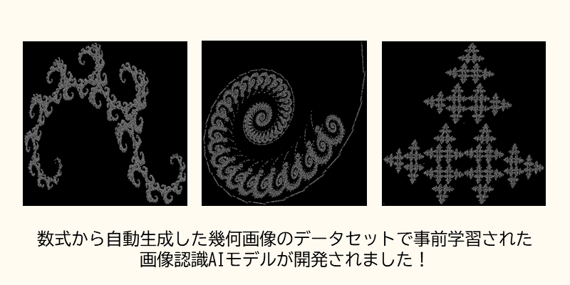 数式から自動生成した幾何画像のデータセットで画像認識AIが誕生