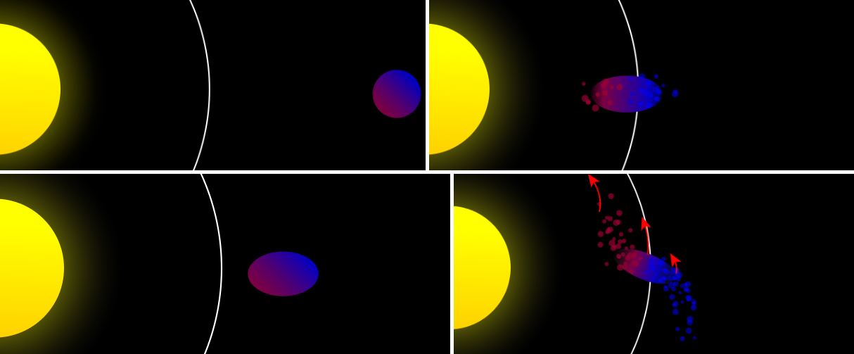 衛星は主星に近づきすぎると崩壊する