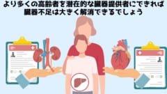 臓器移植に提供者の年齢が関係なくなれば、臓器不足は大きく改善するでしょう