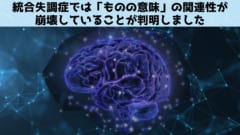 統合失調症では脳の「意味ネットワーク」が崩壊していると判明！