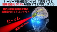 レーザーで脳をワイヤレス充電すると「短期記憶が25%増加」すると判明！