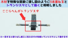 木製のトランジスタを開発することに成功！