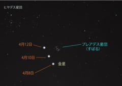 2023年4月の金星とすばるの接近情報