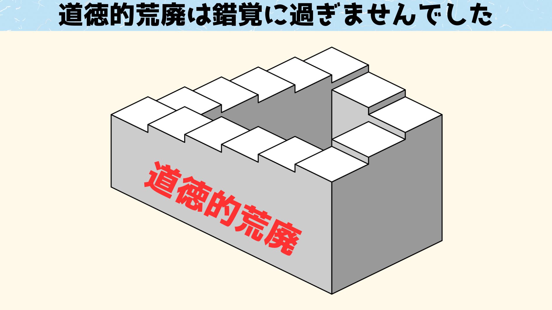 道徳的荒廃は錯覚に過ぎなかった