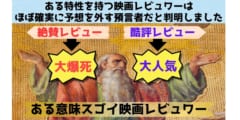 常に未来と逆の予想をする映画レビュワーがいると判明！