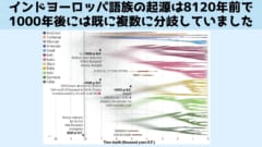 インド・ヨーロッパ語族の最初の話者は8120年前に誕生し、その1000年後には既に7つの主流な枝に分岐をはじめていました