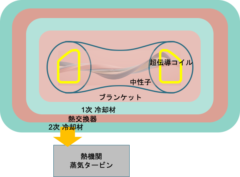 核融合炉からの熱の取り出し