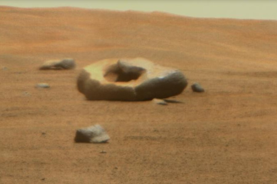 火星で見つかったドーナツ型の奇妙な岩石！その正体とは？