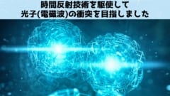 時間反射で光子同士の衝突を実現させる