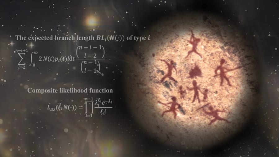 100万年近く前に発生したボトルネックを推測するために研究者が使用した公式