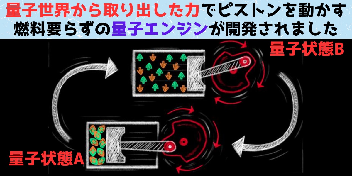 史上初の量子エンジンを設計＆試運転することに成功！