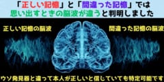 「間違った記憶」を思い出すときは「正しい記憶」と脳波が違うと判明