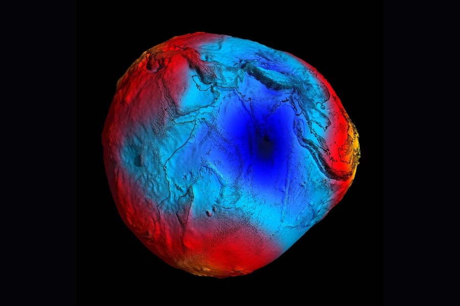 地球上で極端に重力が弱いインド洋「重力の穴」-重力異常の原因に新説