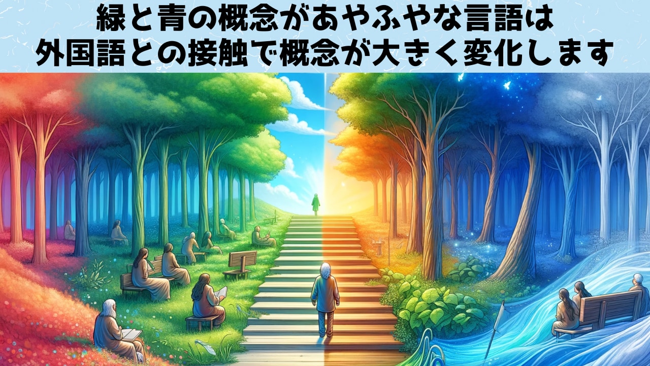 「青」と「緑」は私たちの言語にどのように現れたのか？