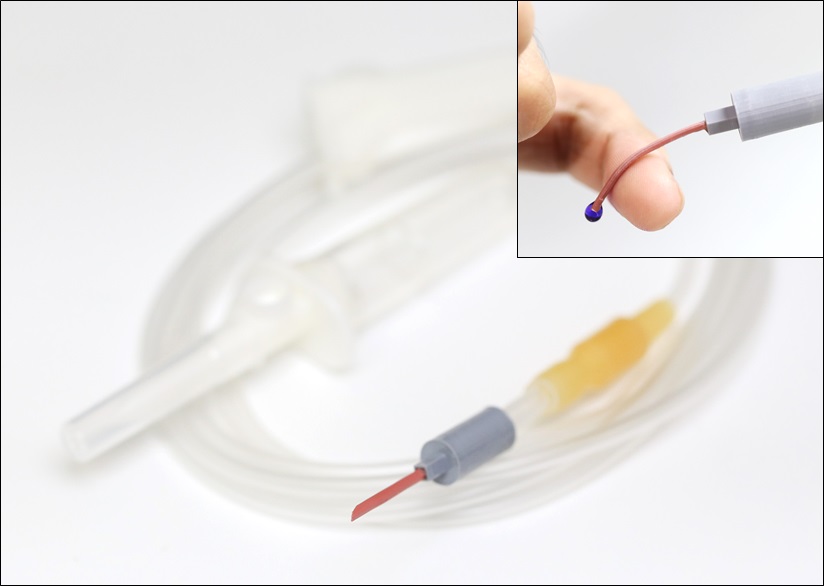 刺した後柔らかくなる注射針「より安全な点滴が可能に」
