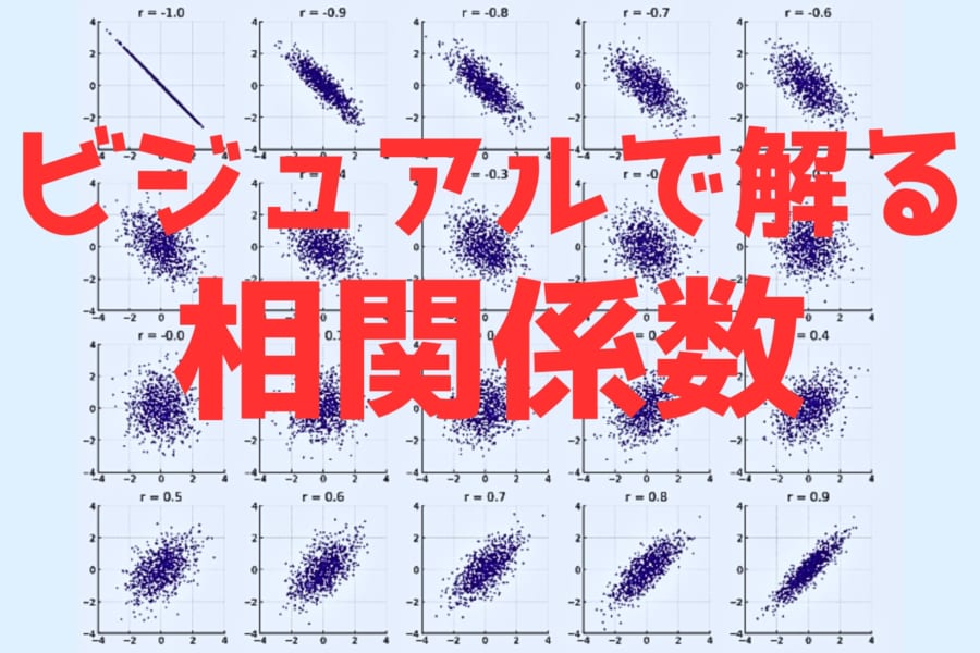 統計研究の「関係がある」ってどういう根拠なの？「相関係数」をビジュアル解説