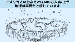 地球平面説の信者は意外に多い