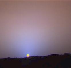 Mars sunset