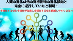 人類の進化は他の脊椎動物の進化傾向と完全に逆行していたと判明！