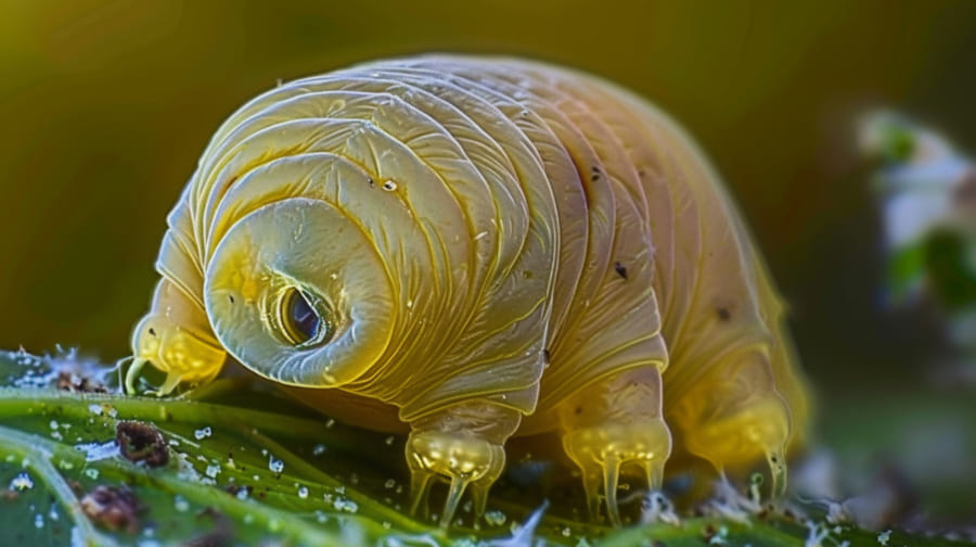 クマムシの一種Hypsibius exemplarisのイメージ。