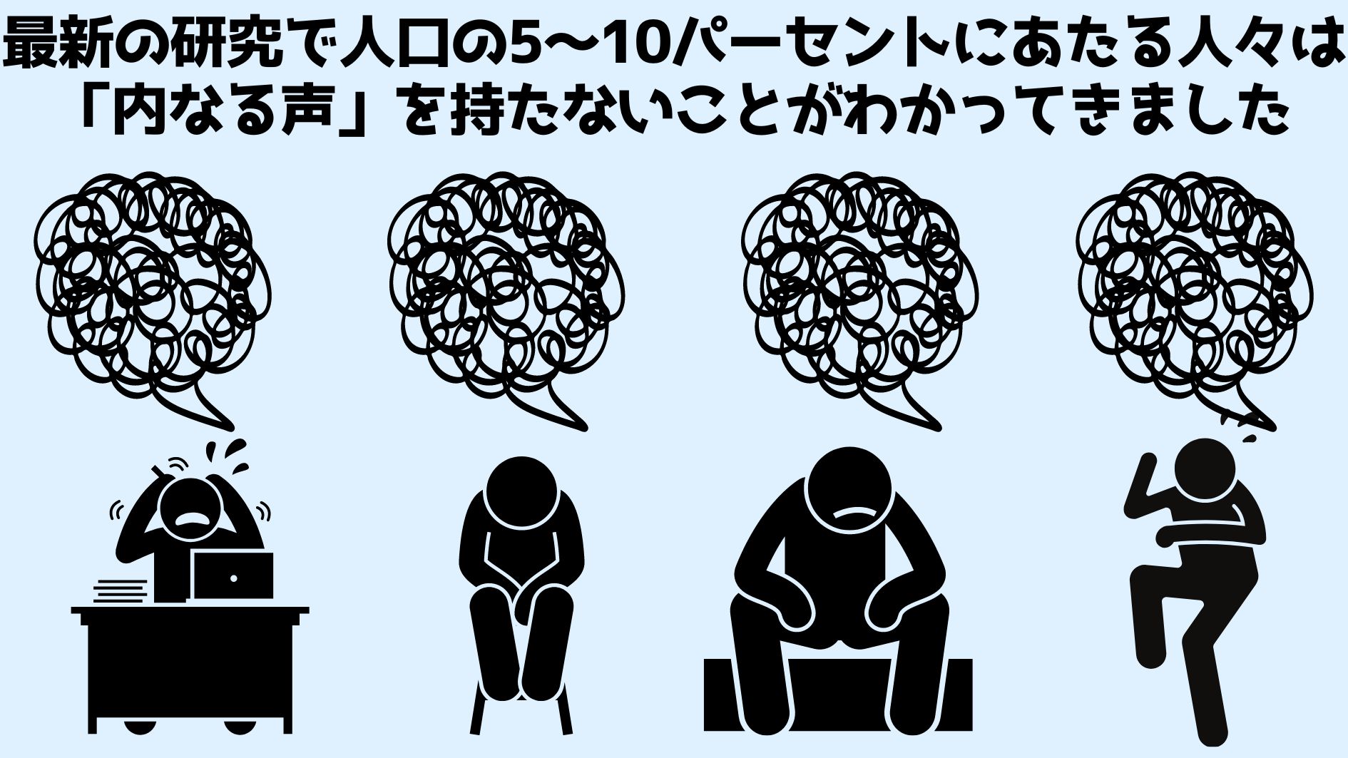 「内なる声」なしで生きる人々がいる