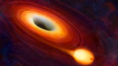 今回の研究対象となったブラックホールは近くの伴星の物質を盛んに吸い込んでいます