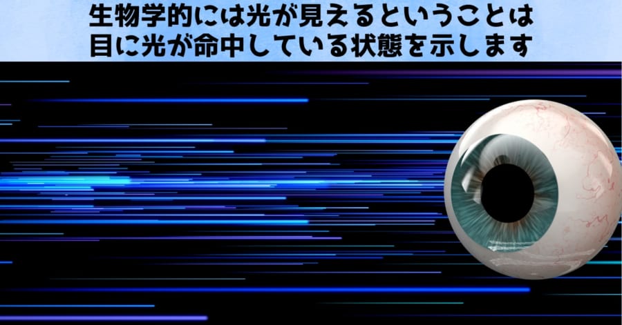 光が見えると言われるときにも実際には物体を介した相互作用が背景に存在しています