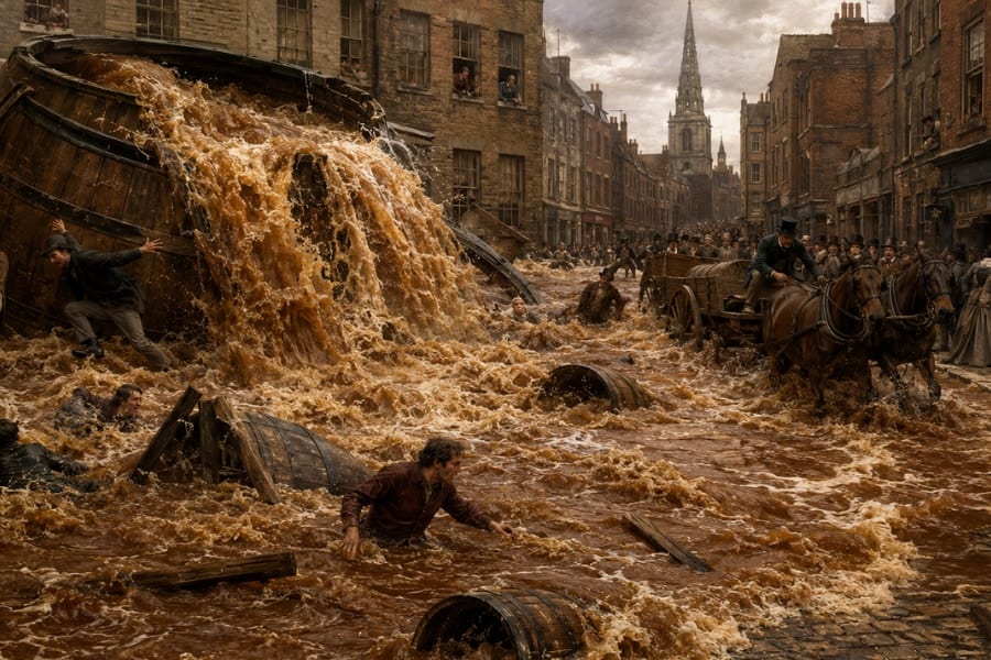 【ビールが町を呑み込み8名が死亡】1814年の「ロンドンビール洪水」はなぜ起こった？