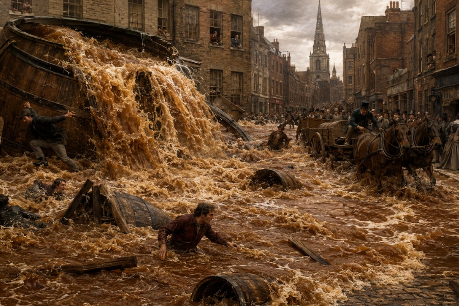 【ビールが町を呑み込み8名が死亡】1814年の「ロンドンビール洪水」はなぜ起こった？