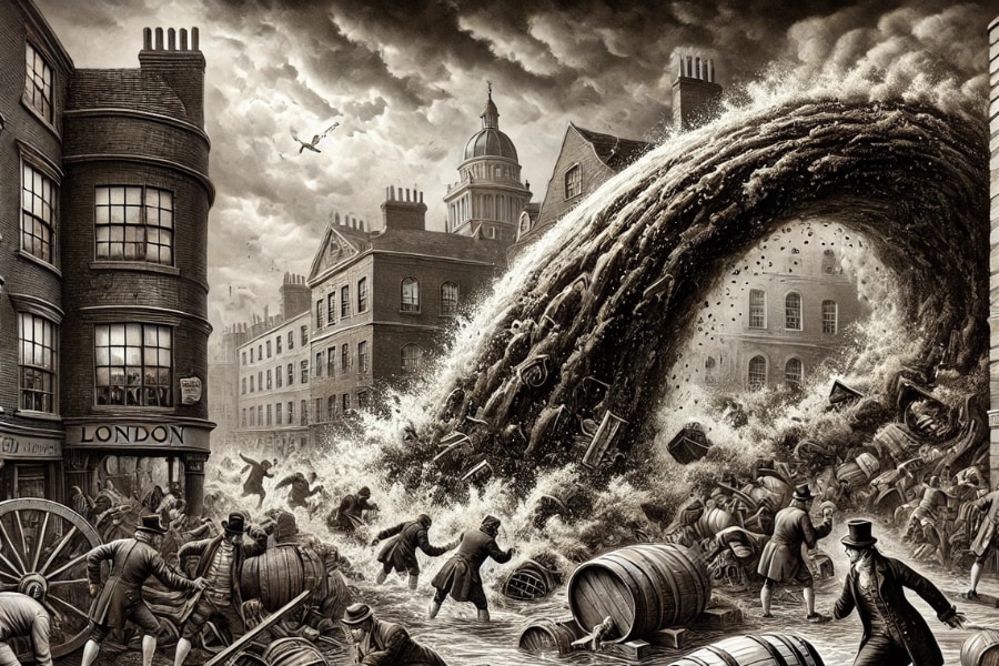 ビールが町を呑み込み8名が死亡！1814年の「ロンドンビール洪水」はなぜ起こったのか？ - ナゾロジー
