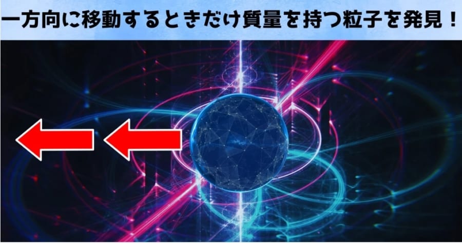 第5位：一方向に移動するときだけ質量を持つ粒子を発見！