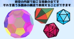 時空はより高度な概念の投影に過ぎない：コスモヘドラで時空は消える