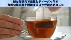 茶葉とティーバッグが有害重金属を吸着して水から除去すると判明！